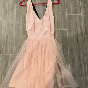 Tulle V-Neck Dress